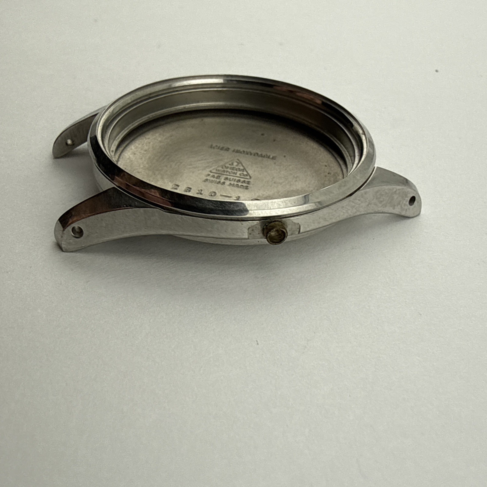 Omega Vintage Stainless Steel 35mm Watch Case Complete! Ref: 2810-1 SC