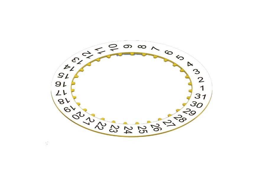 SELLITA SW200, SW300, ETA 2824-2, 2892-2/A2 date disc indicator 3H [#2557] swiss