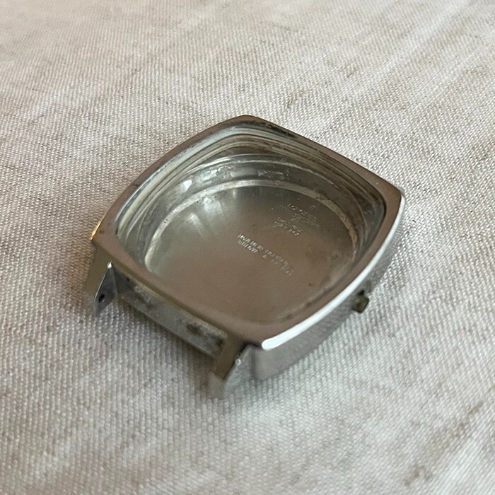 Longines Admiral Ultronic square TV case with crystal 2334 1 6312 tuning fork