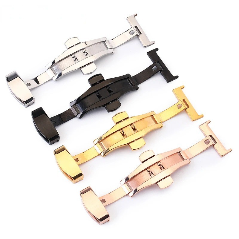 Watch Deployant Clasp | Stainless Steel Butterfly Deployment | 16mm 18mm 20mm