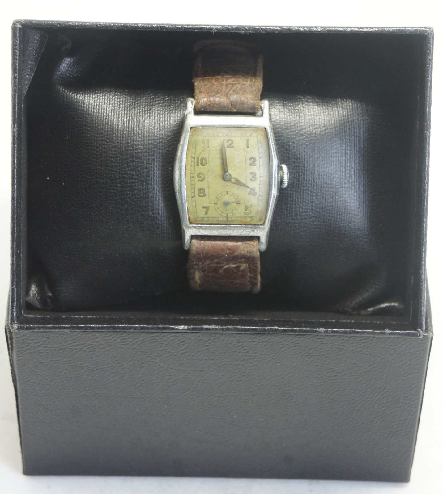 Vintage 1930s Art Deco Rectangular Mechanical Watch – Caliber Forster 2075 Fully