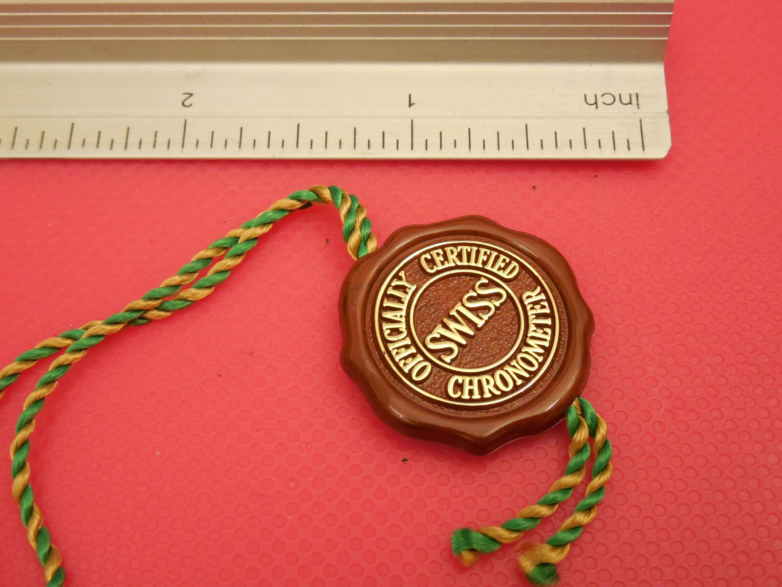 GENUINE ROLEX OFFICIALLY CERTIFIED CHRONOMETER RED TAG VINTAGE COLLECTIBLE TYPE2