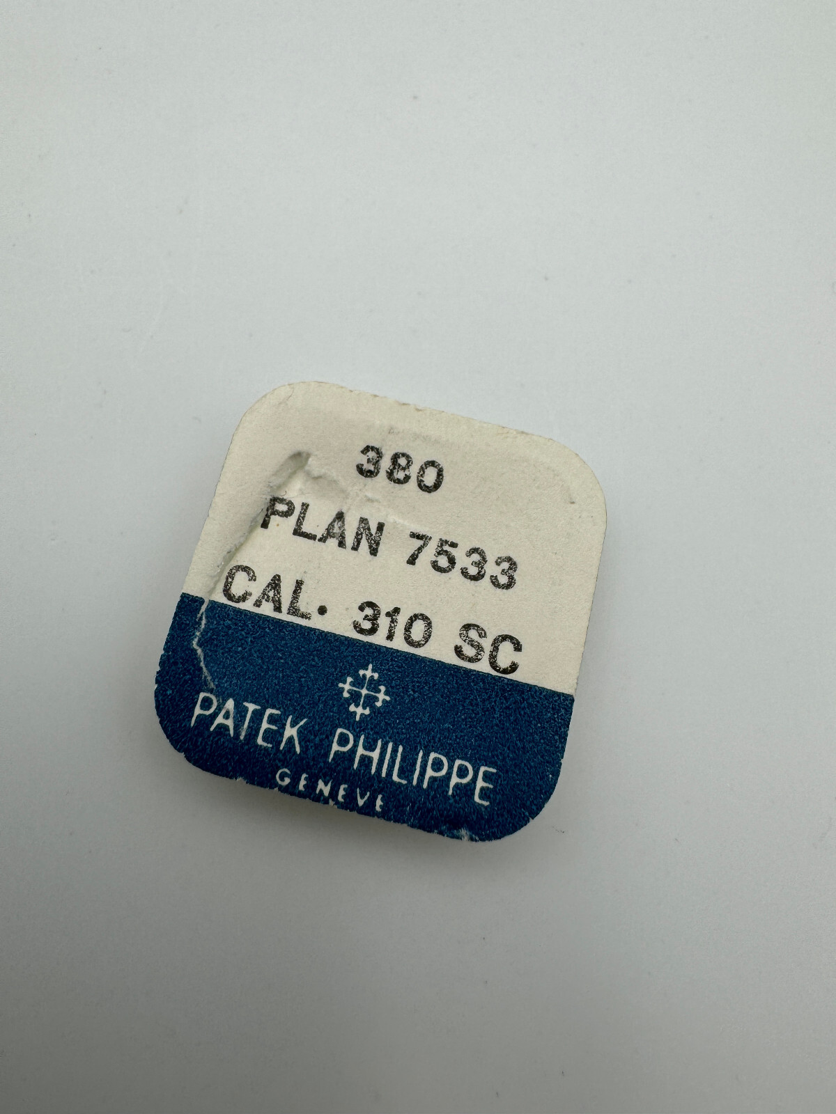Patek Philippe 380 plan 7533 cal.310-sc parts parts new blister