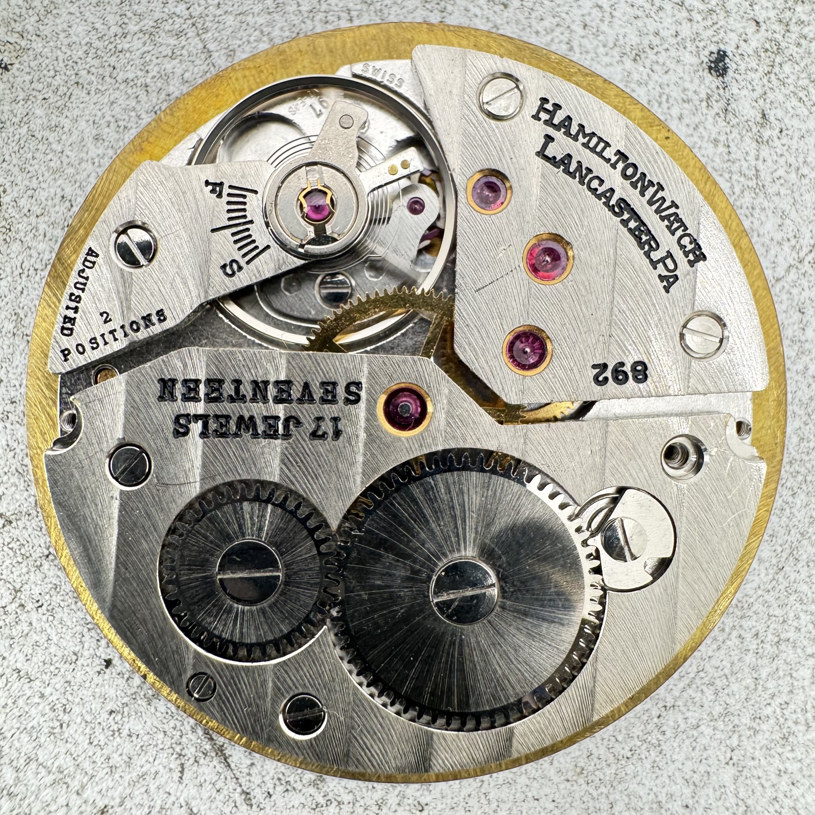 Vintage 42mm Hamilton 130th Anniversary Railroad Pocket Watch Movement 892 Swiss