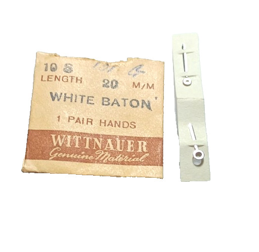 WITTNAUER 10s Watch Hands Silver Baton watch part #131G Longines