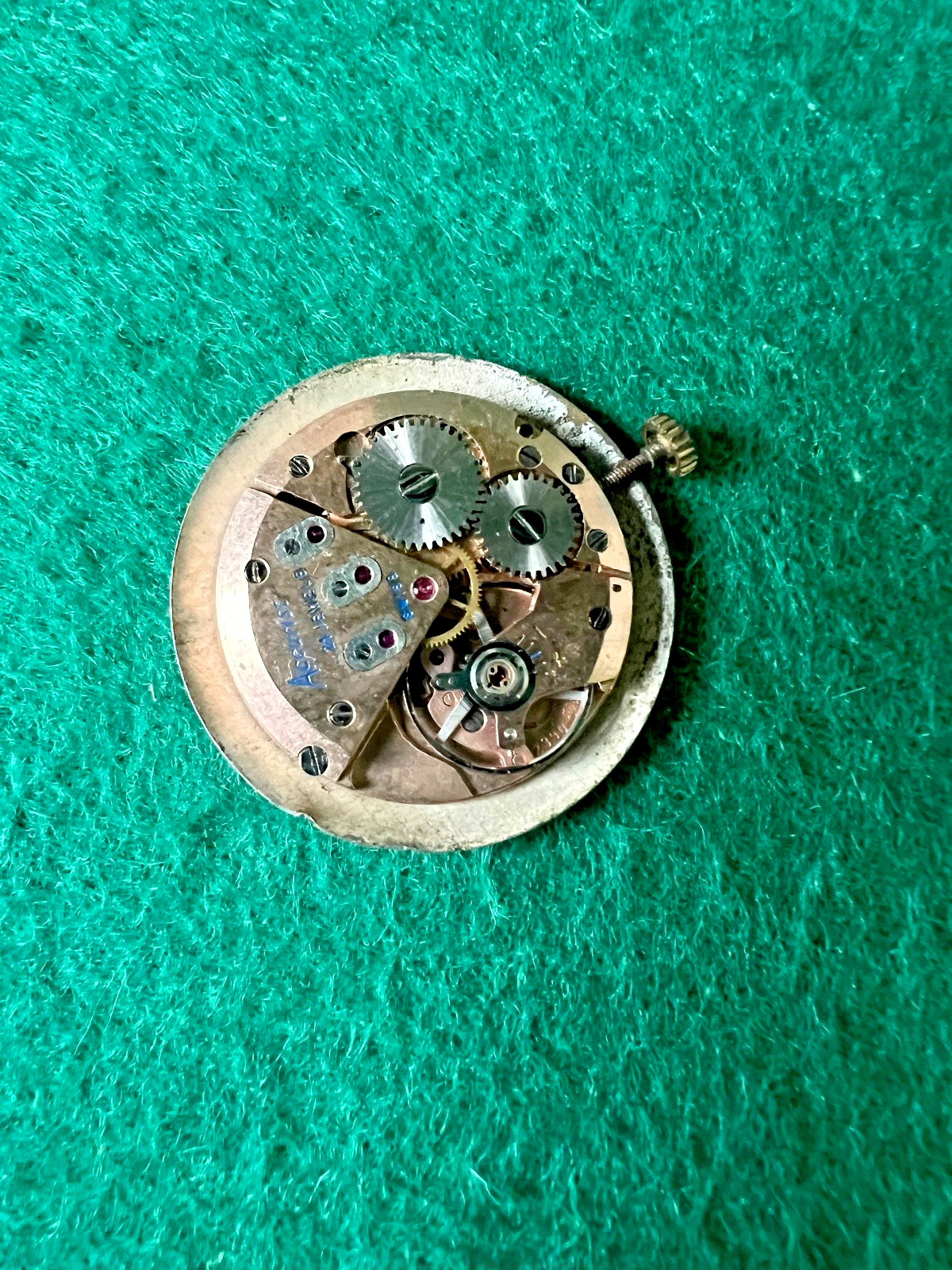 Accurist Watch ETA 2390 Movement Manual Wind Vintage Swiss Parts Spares Repair