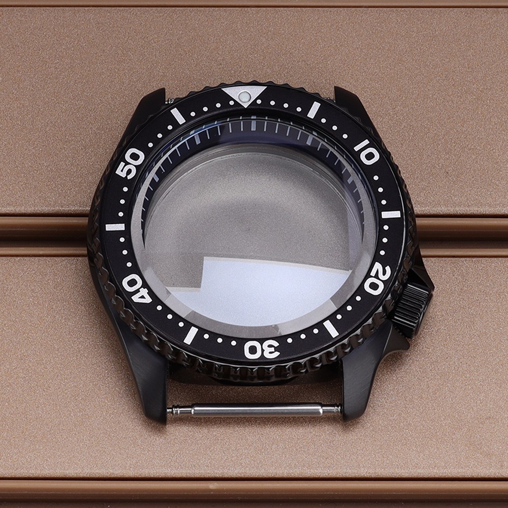 42.5mm Modify SKX007 Mod Watch Case 316 Steel Ceramic Bezel For Seiko NH35 34 36