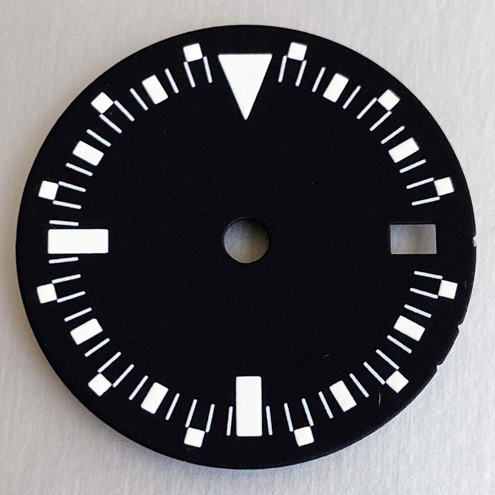 Retro 29mm Black Orange Marks Wath Dial Face For Explorer Style NH34 NH34A Move