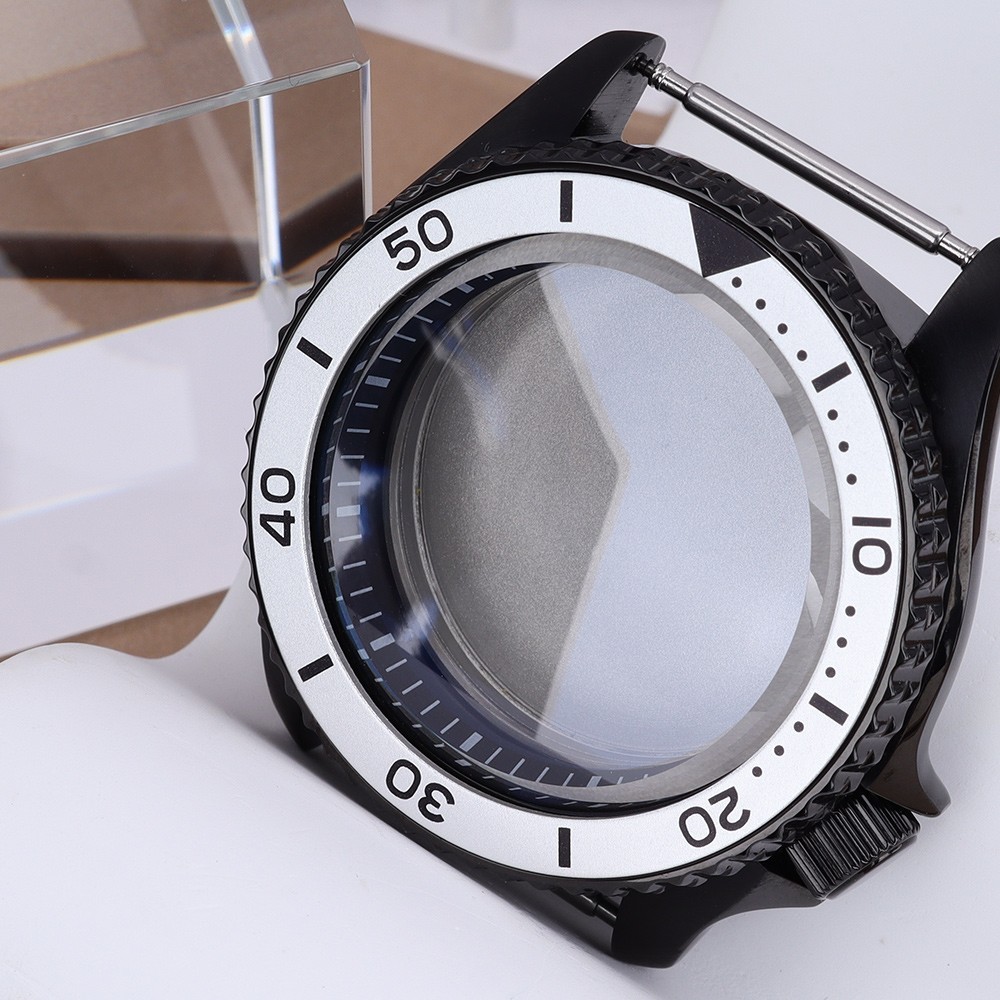 42.5mm Modify SKX007 Mod Watch Case 316 Steel Ceramic Bezel For Seiko NH35 34 36