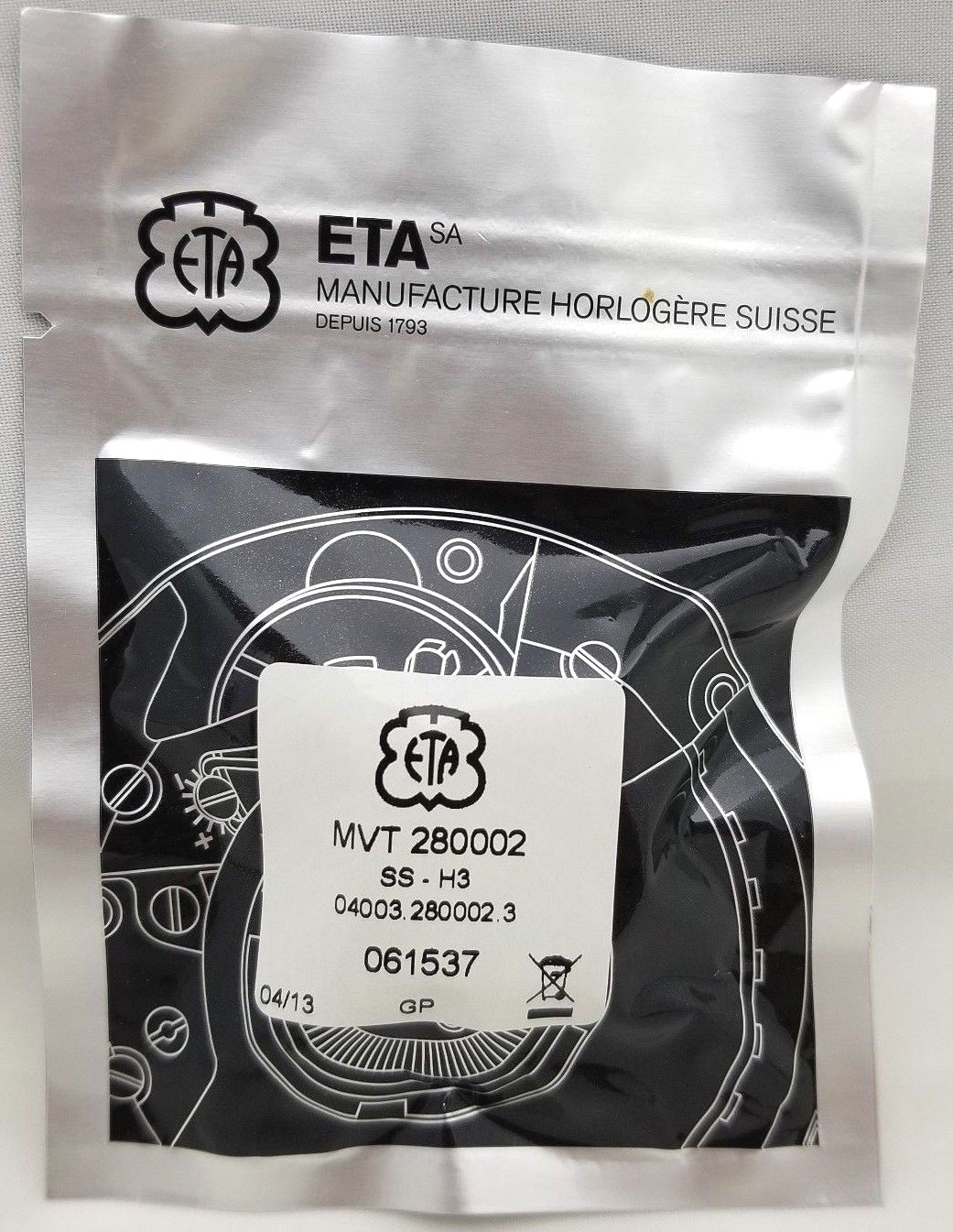 BRAND NEW ETA MOVEMENT 280002 SWISS MADE H3 MOVEMENT
