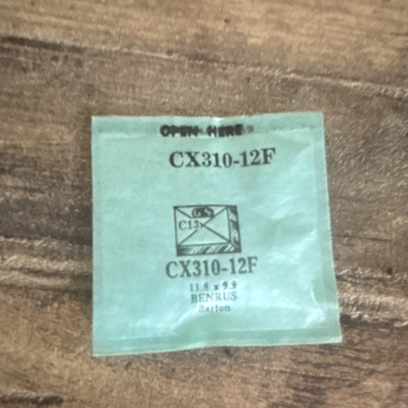 GS CX310-12F Watch Crystal For Benrus Barton Citation 11.8 x 9.9 mm Replacement