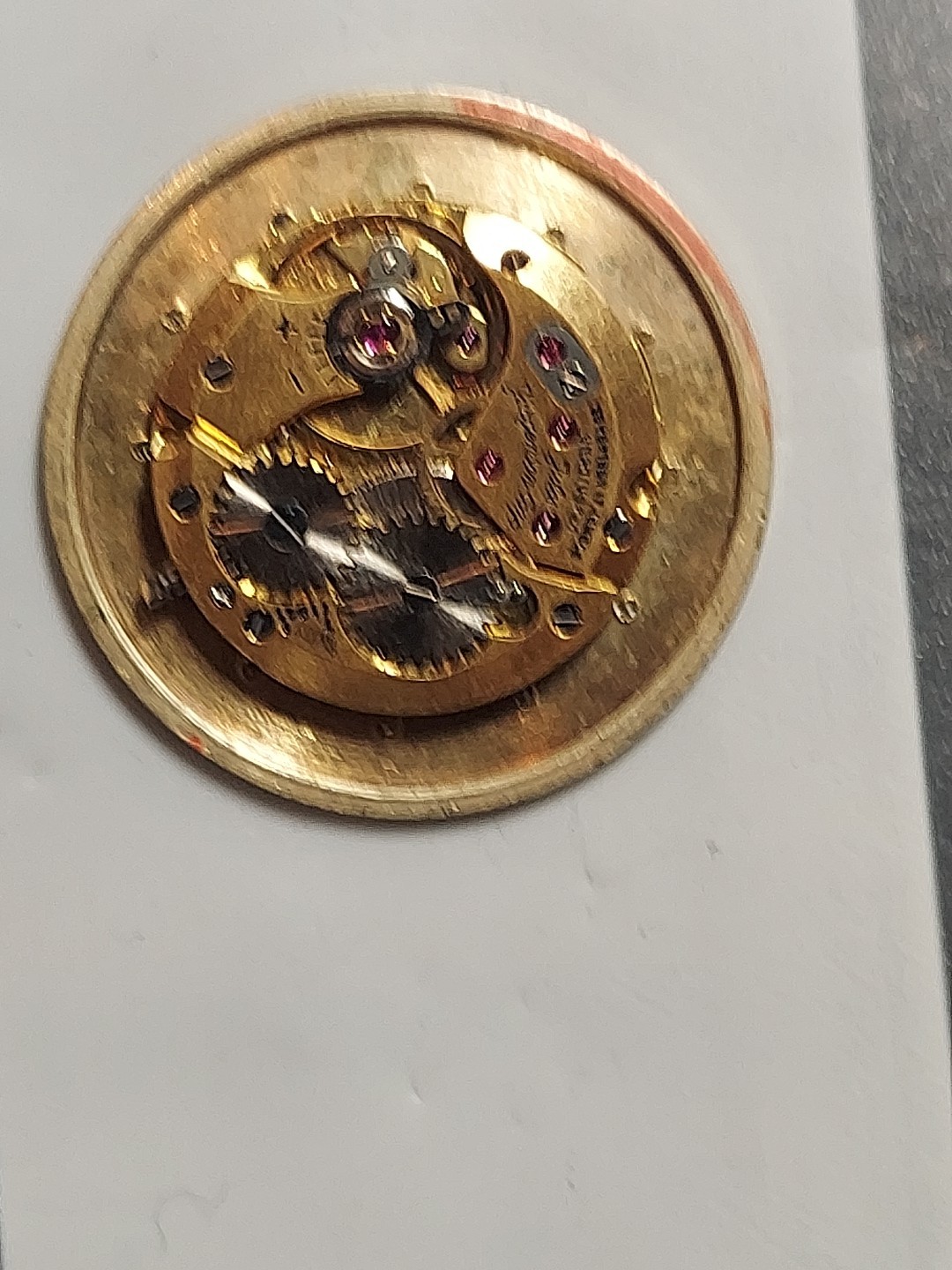 Jules Jurgensen W.Movement 14k Gold Yellow Dial With 12 Diamonds Mens Cal 2512