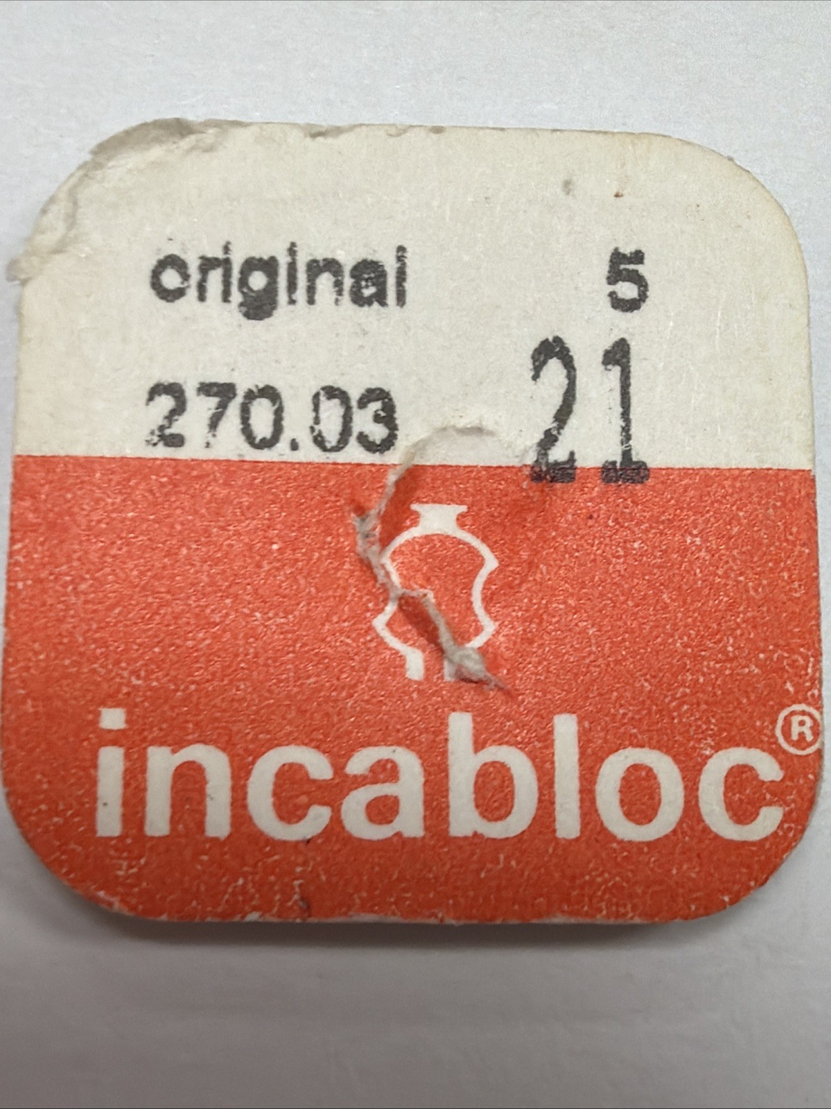 NOS Incabloc 270.03 Wristwatch Lyre/Capstone Shock Spring – 1 Spring Per Order