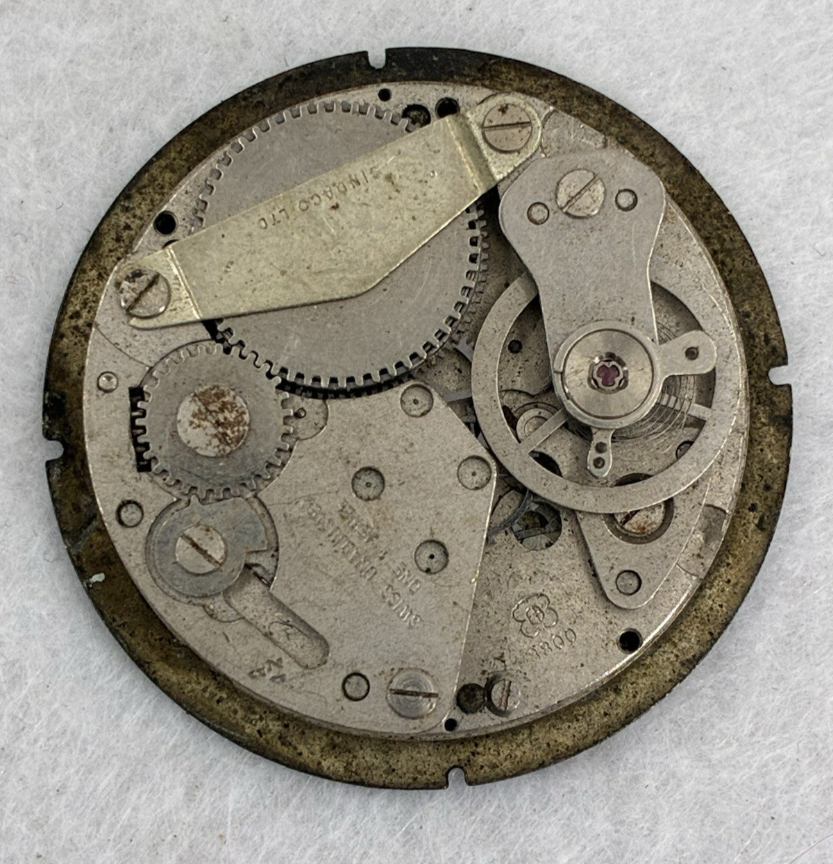 Watchmaker Parts. Lot # 5. Cases, Bracelets, Balances, Mounted Jewels, Etc