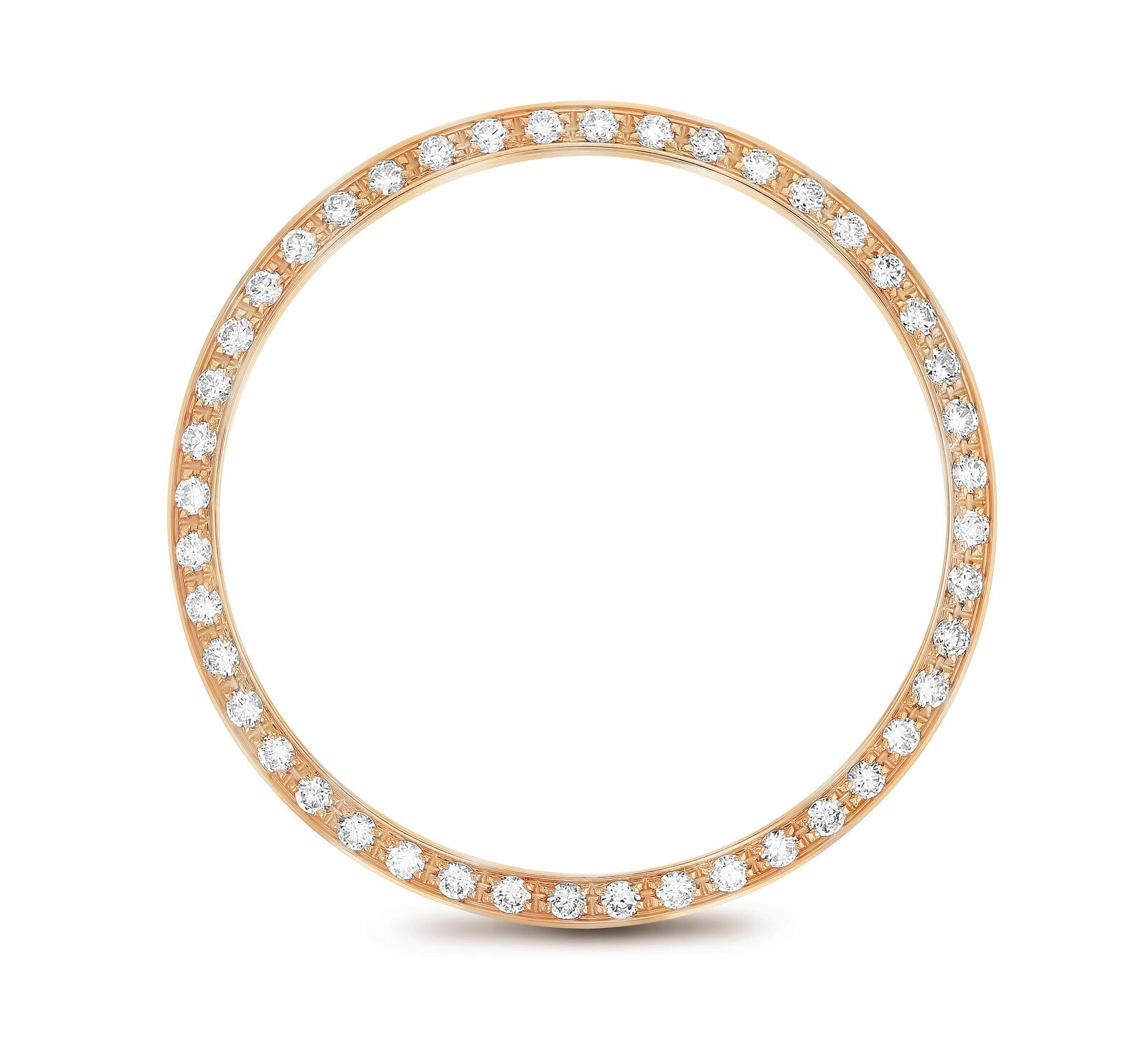 EVEROSE GOLD BEAD SET PAVE NATURAL DIAMOND BEZEL FOR ROLEX 118135 118205 118235