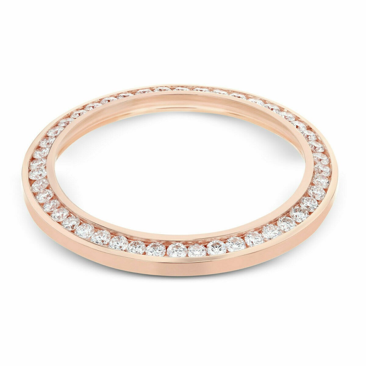 DAY-DATE 41MM 3.15CT CHANNEL SET NATURAL DIAMOND BEZEL FOR ROLEX 18K ROSE GOLD