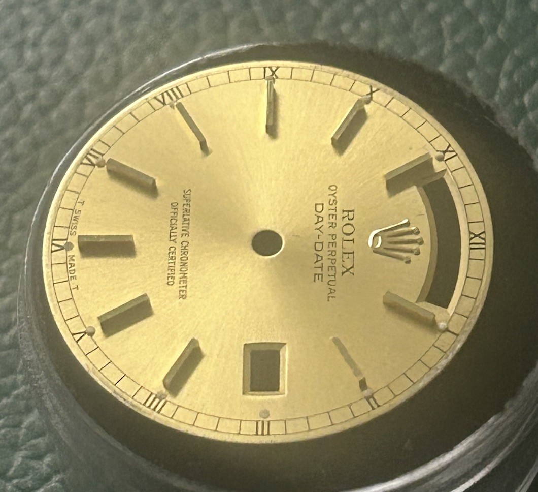 Rolex Mens President Day-Date Champagne Gold Stick Marker Dial 18038-18238 OEM