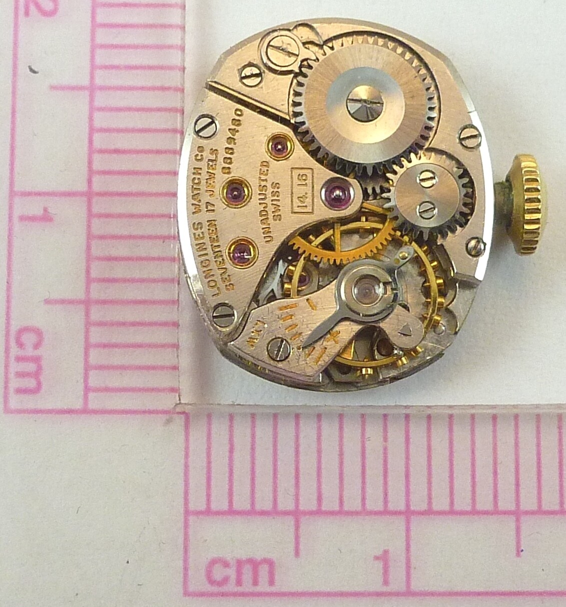 Vintage Longines 14.16 Mechanical Wristwatch Movement – Parts Repair
