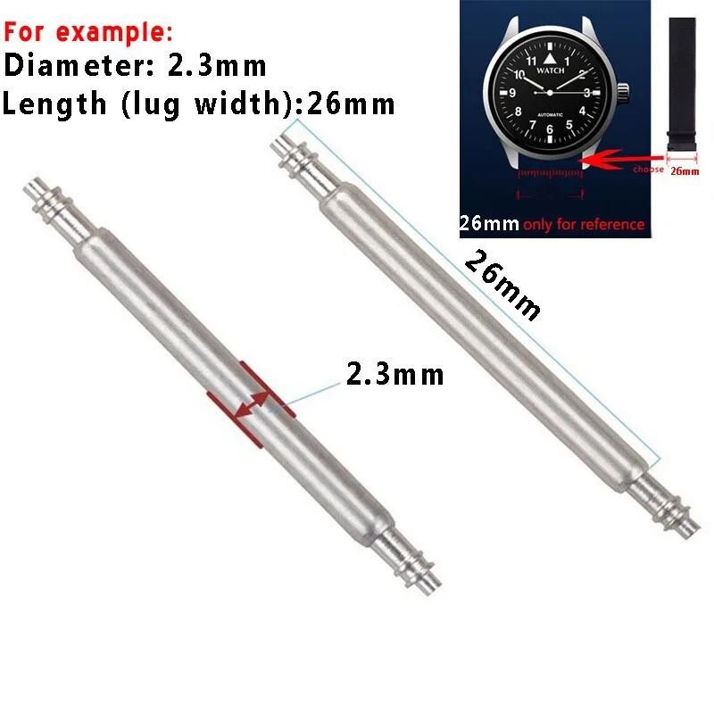 2mm 2.3mm 22 26mm Steel Spring Pins For Garmin Fenix Watch Strap Bars Connecting