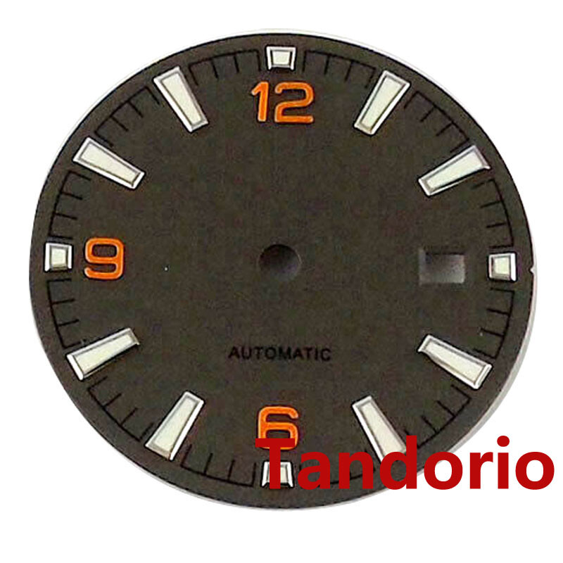 31mm Black Dial Face Fit NH35A NH36 Miyota8215 ETA2824 PT5000 Automatic Movement