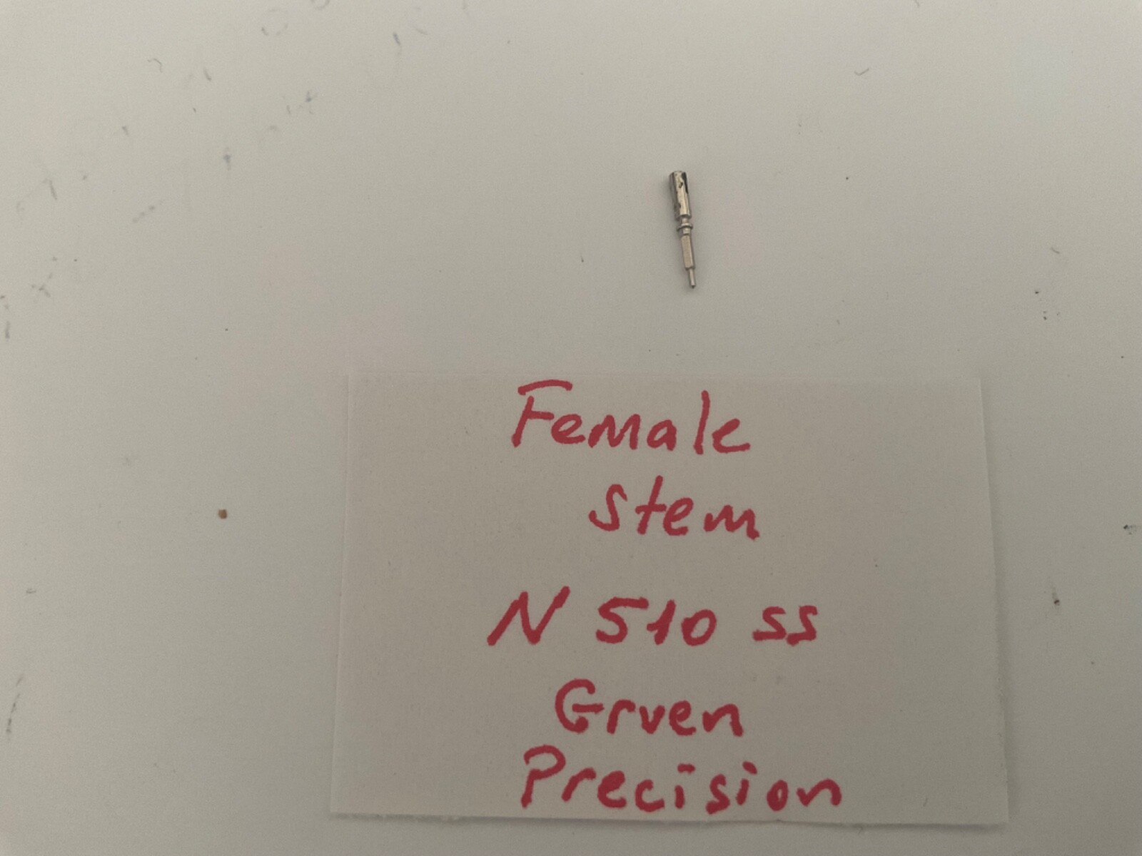 Vintage Gruen Precision N510 ss Female Stem 17J Part 404