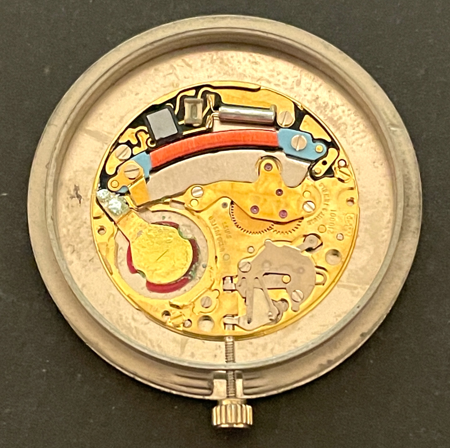 Vintage Hamilton Flaurent Men’s Watch Movement Quartz Untested ETA 210.001 Swiss
