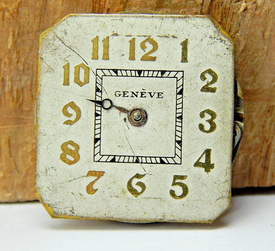 Vintage Geneve 15 jewel 2 adjustment men’s wrist watch movement good balance
