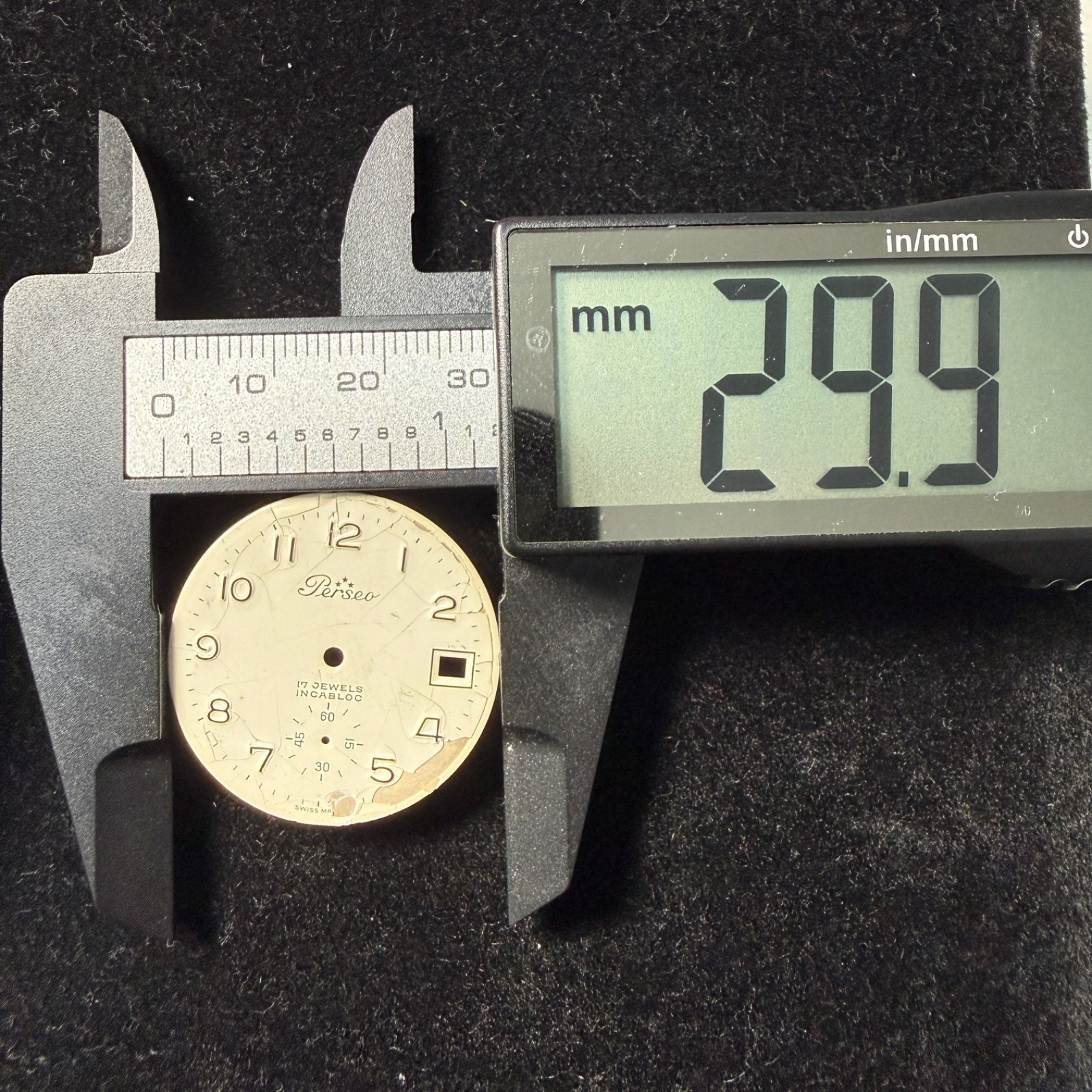 Lot Of Ten Dials For Reprinting: Longines, Perseo, Roamer, Avia, Unver