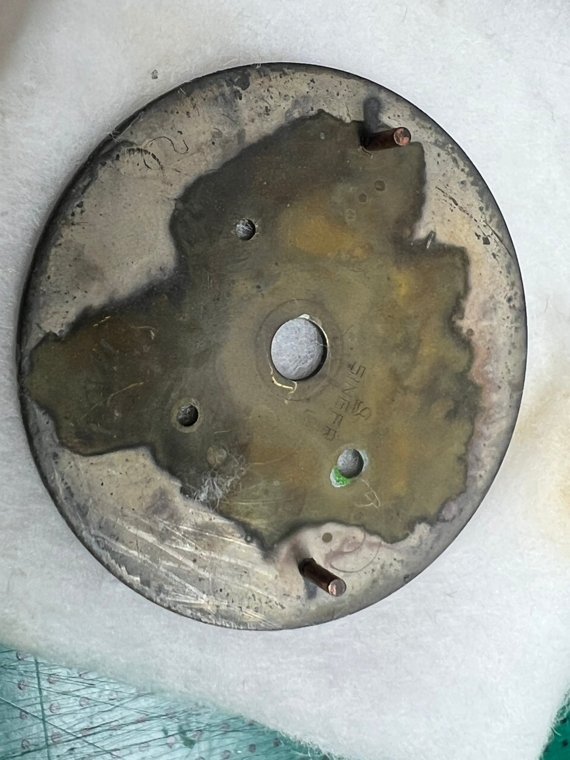 Omega Flightmaster chronograph dial, likely from the late 1960s to early 1970s