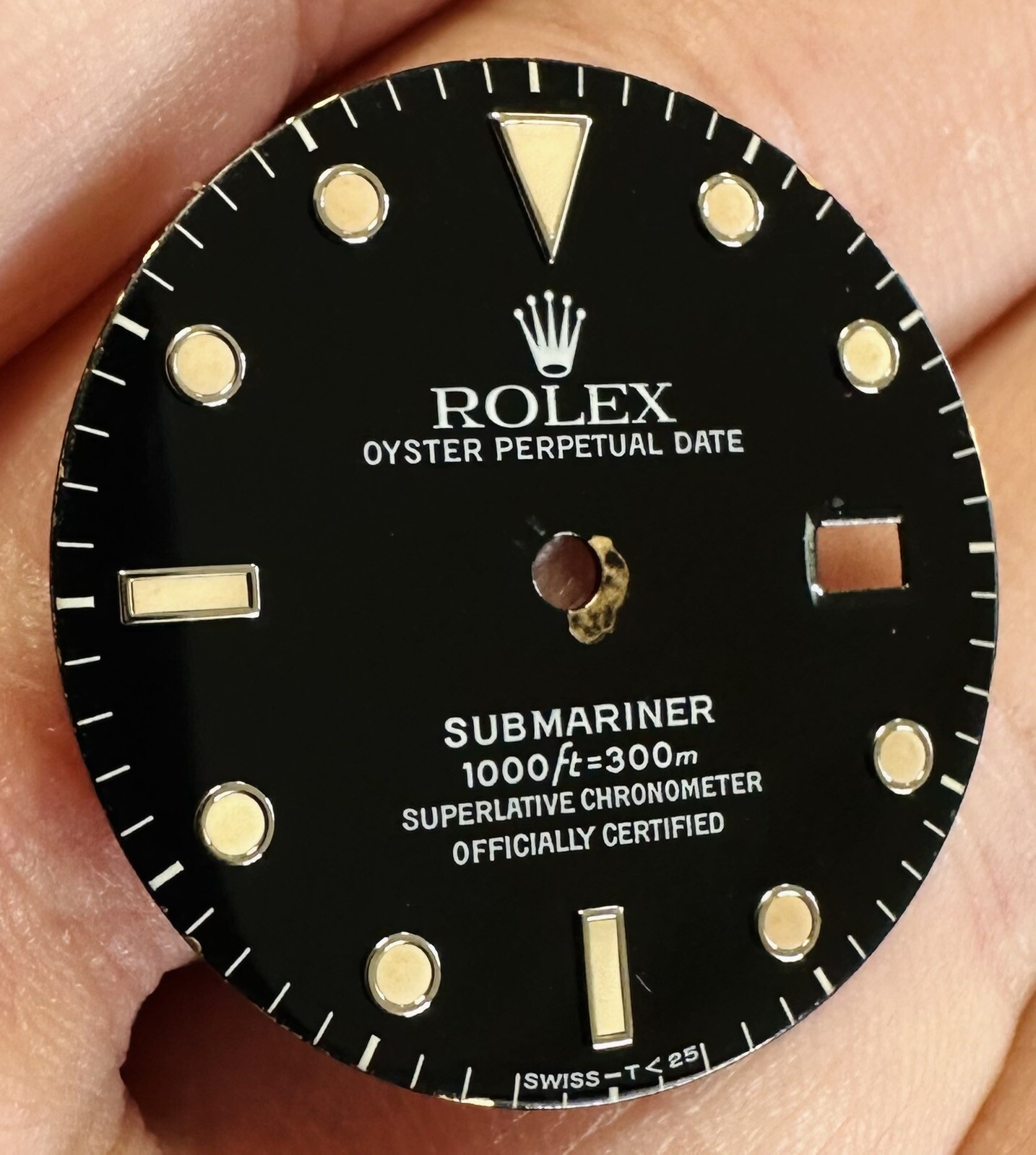 Rolex Black Dial Trit For Submariner Date Model Ref 16610 16800 168000