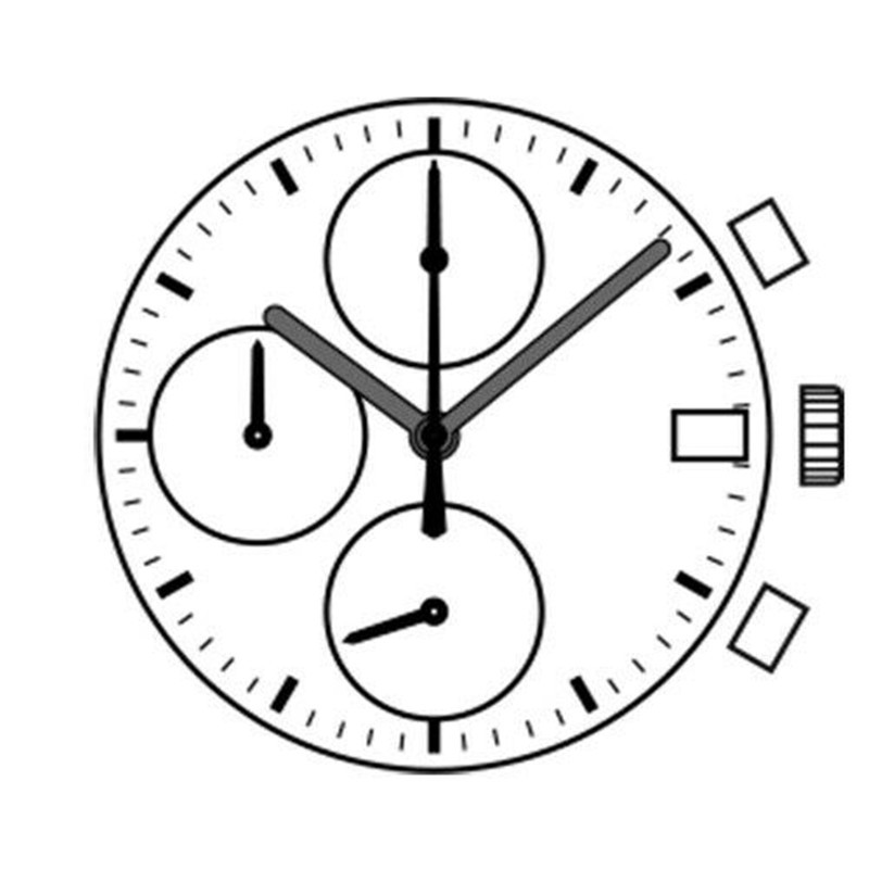 Date @3 Quartz Watch Movement With Stem&Battery Replacement Parts For ISA 9232