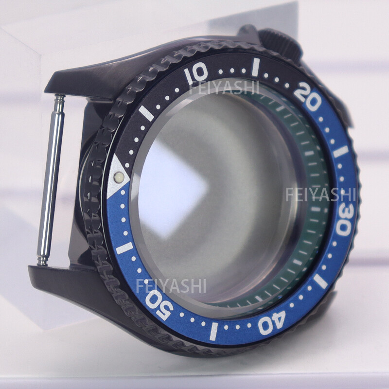 Black Steel Watch Case parts Skx007 mod Chapter Ring For Seiko nh34 NH35 nh36 38