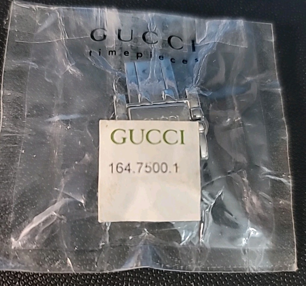 SB5: Genuine Gucci 18mm Stainless Deployant Clasp | OEM 164.7500.1 – NOS 7500