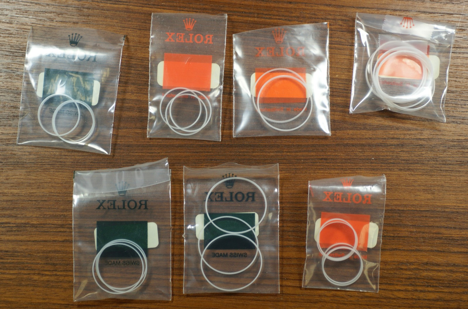 Rolex Genuine Lot of 23 Crystal Gaskets NOS OEM Original Parts