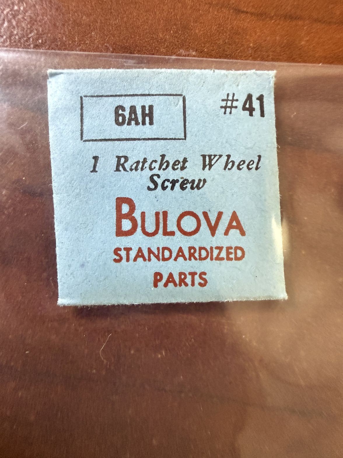 Bulova 6AH Ratchet Wheel Screw #41 NOS Genuine Vintage Watch Part New Old Stock