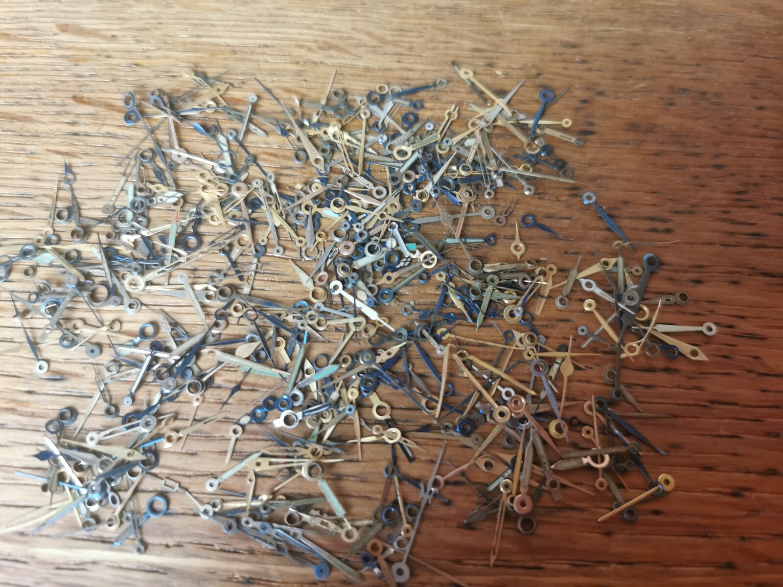 Job Lot of Vintage Pocket Watch Hands, Gilt / Blue, Various Styles #M223