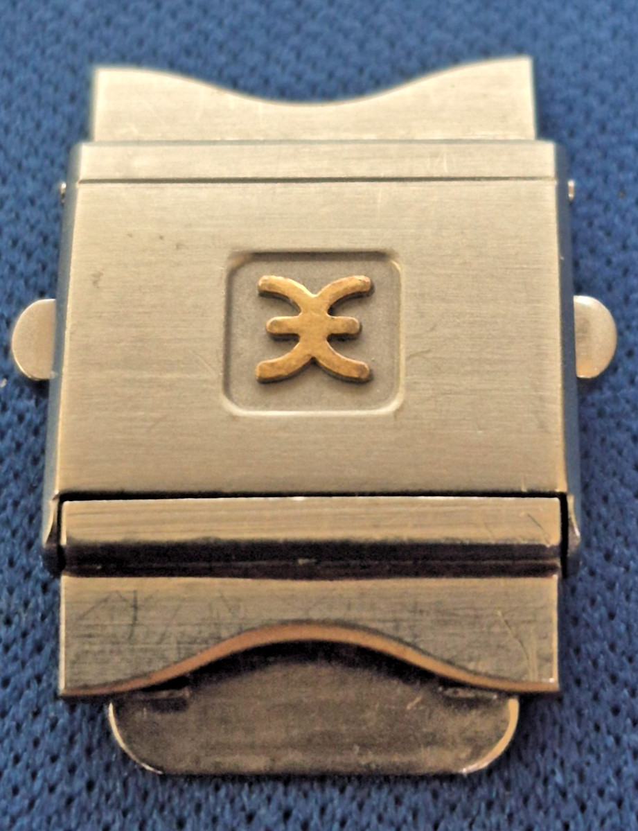 Ebel Sport Classic Wave Men Gold and Steel Watch Clasp Buckle For 15mm Band
