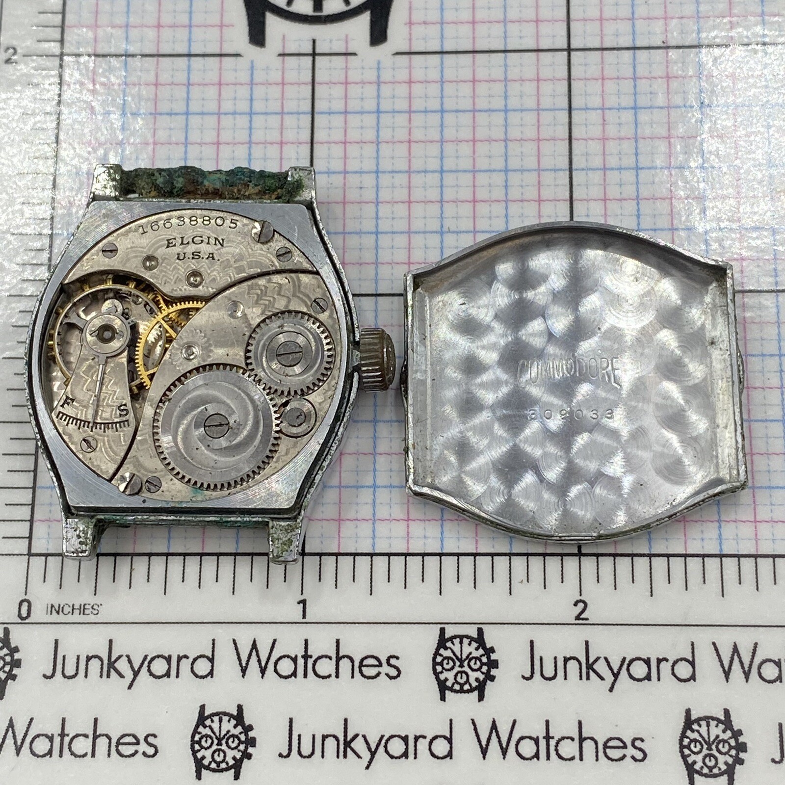 Vintage Elgin 320 0s Watch Repairs Parts Spares Watchmaker 7 Jewels Deco Style