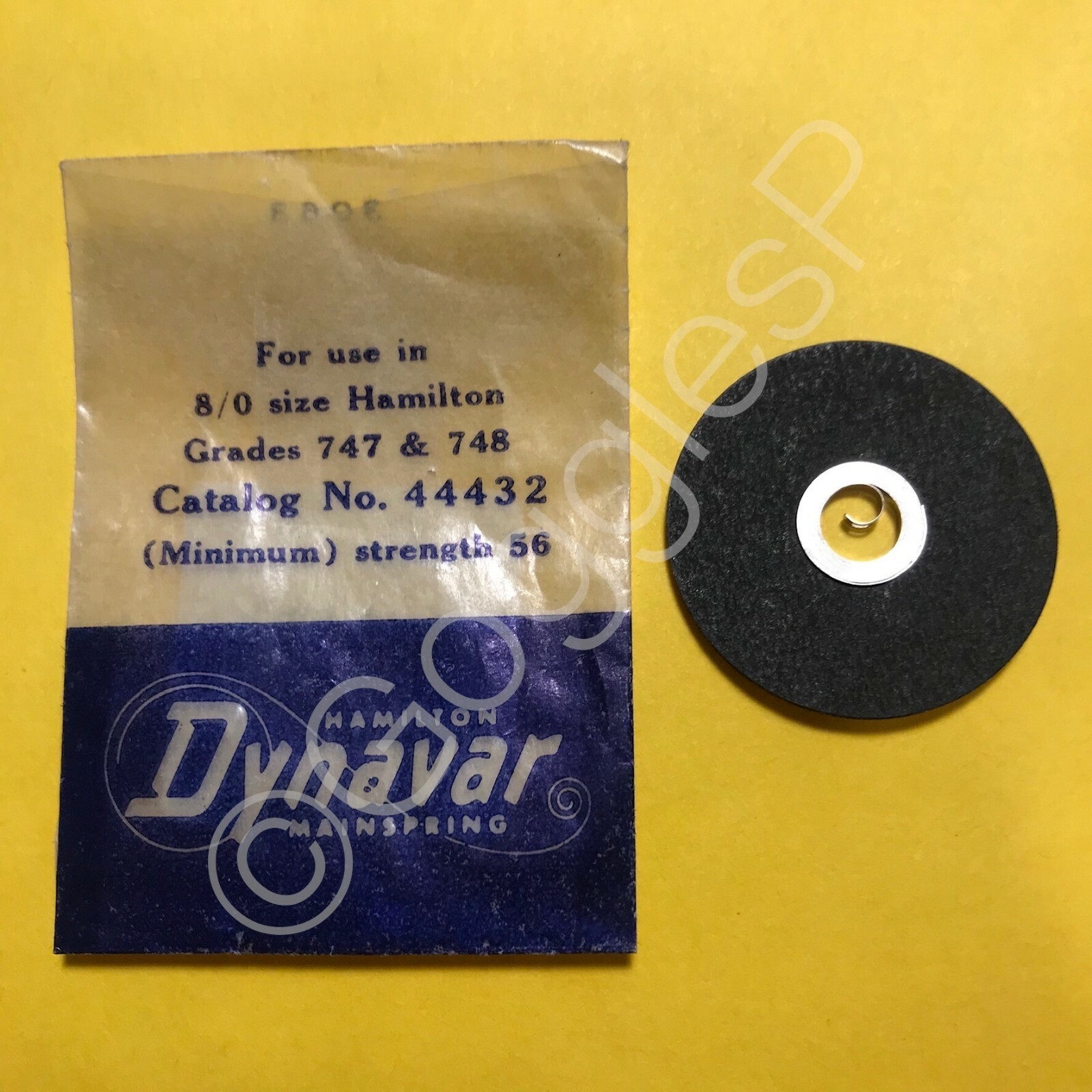 NOS Mainsprings for Hamilton Watches 6/0s to 8/0s – Select A Style/Size