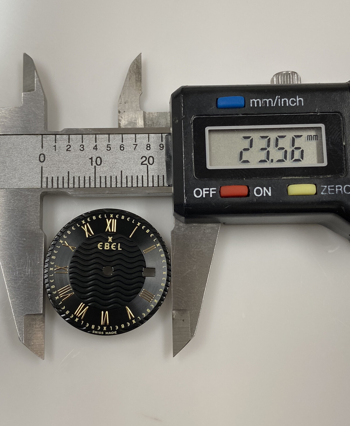 Original Ebel Sportwave Ref. 1087131 Black/Gold Roman Numeral 23.5mm Dial