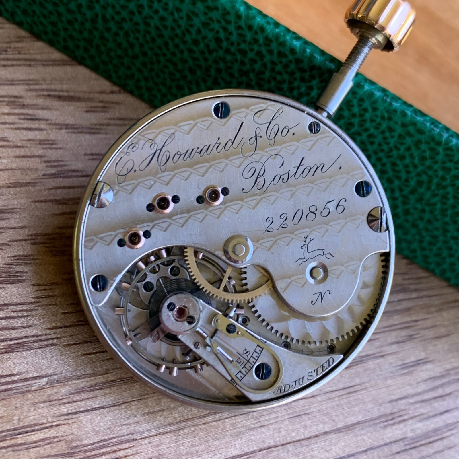 1889 E. Howard & Co. No. 4 N-Size Hunting Case Pocket Watch Movement Repair