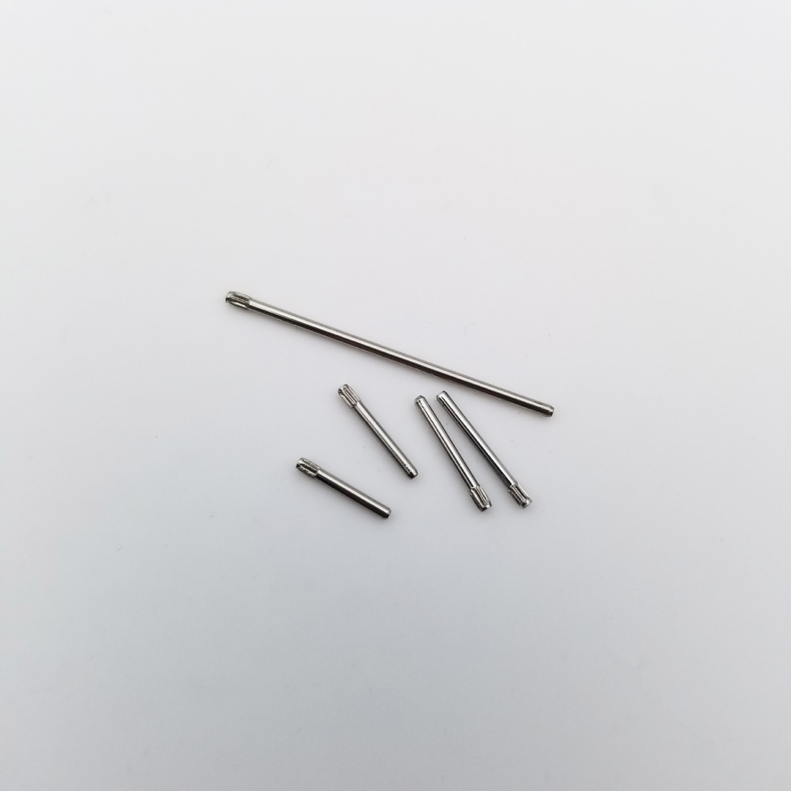 300Pcs 1.2mm 8-27mm Stainless Steel Knurled Watch Band Bracelet Link Pin A