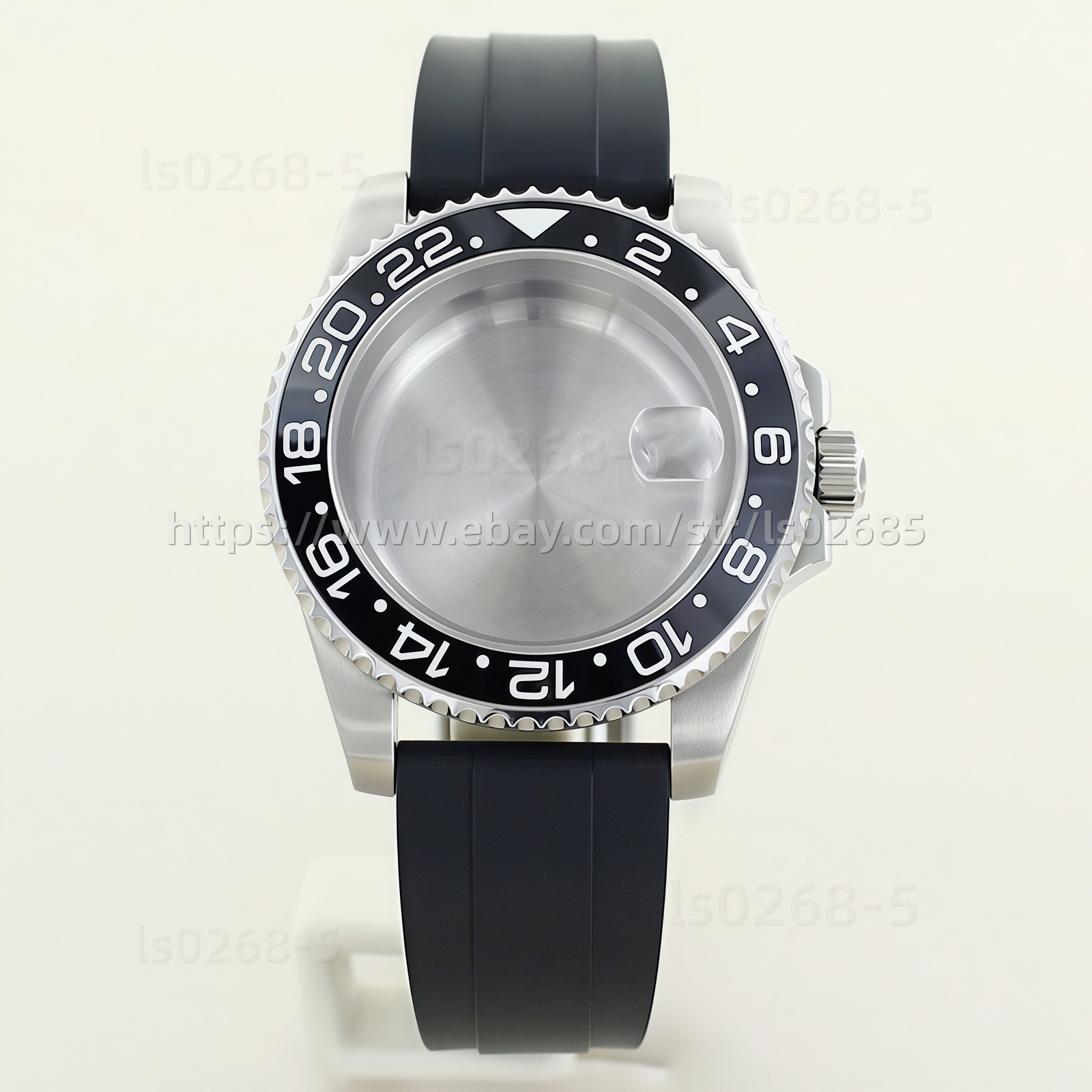 40mm Watch Case Mod Sapphire Glass Ceramic Bezel For NH34 35 36