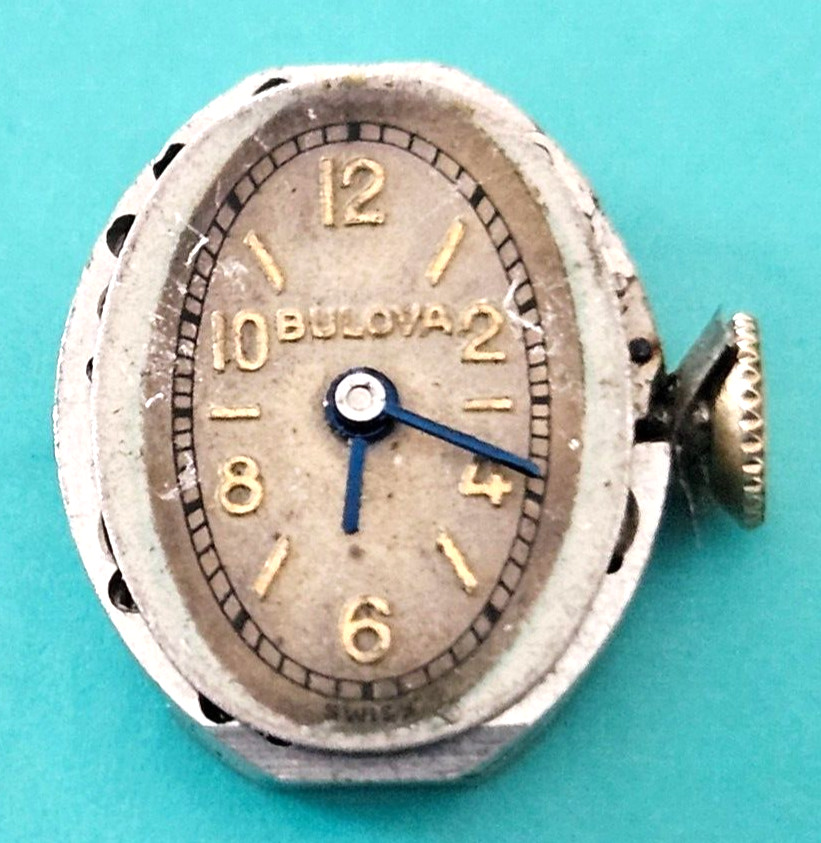 BULOVA 5AB 17J Watch Movement (REMOVED FROM GOLD CASE/BALANCE RUNS) 125