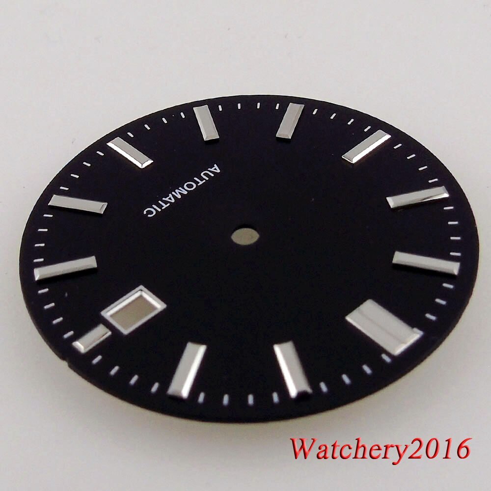 Tandorio 33.5MM Sky Blue Folds Watch Dial Date Window Fit NH35 NH36 Automatic