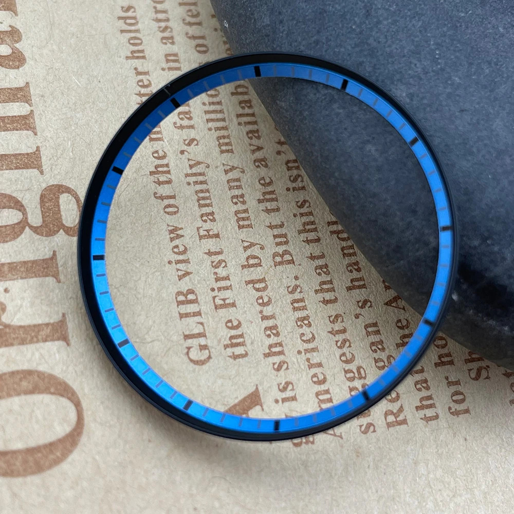 Watch Chapter Ring Double Color with Marker For SKX007 Mods Parts