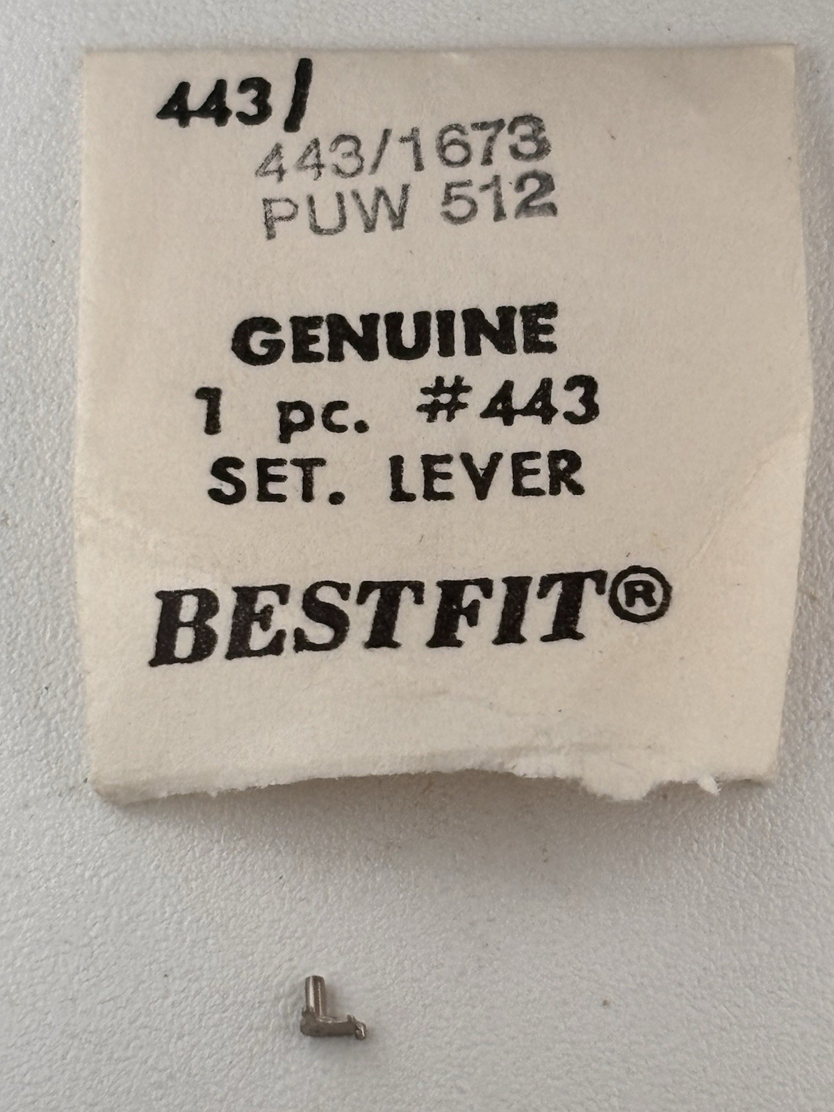 To Fit PUW 512 443/1673 Set Lever Bestfit