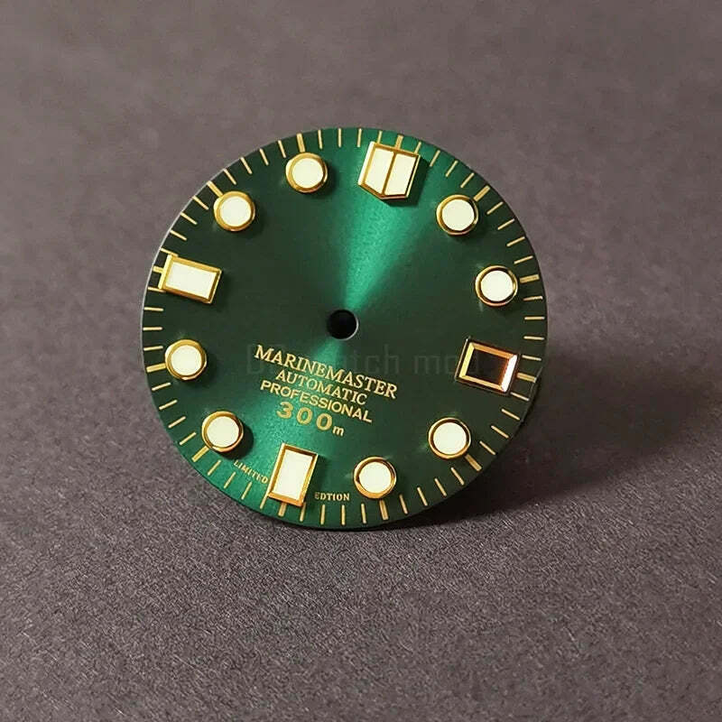DS Marinemaster Gold Text Series Dial 28.5mm MM Matte C3 Blue Lume NH35/34 S Mod