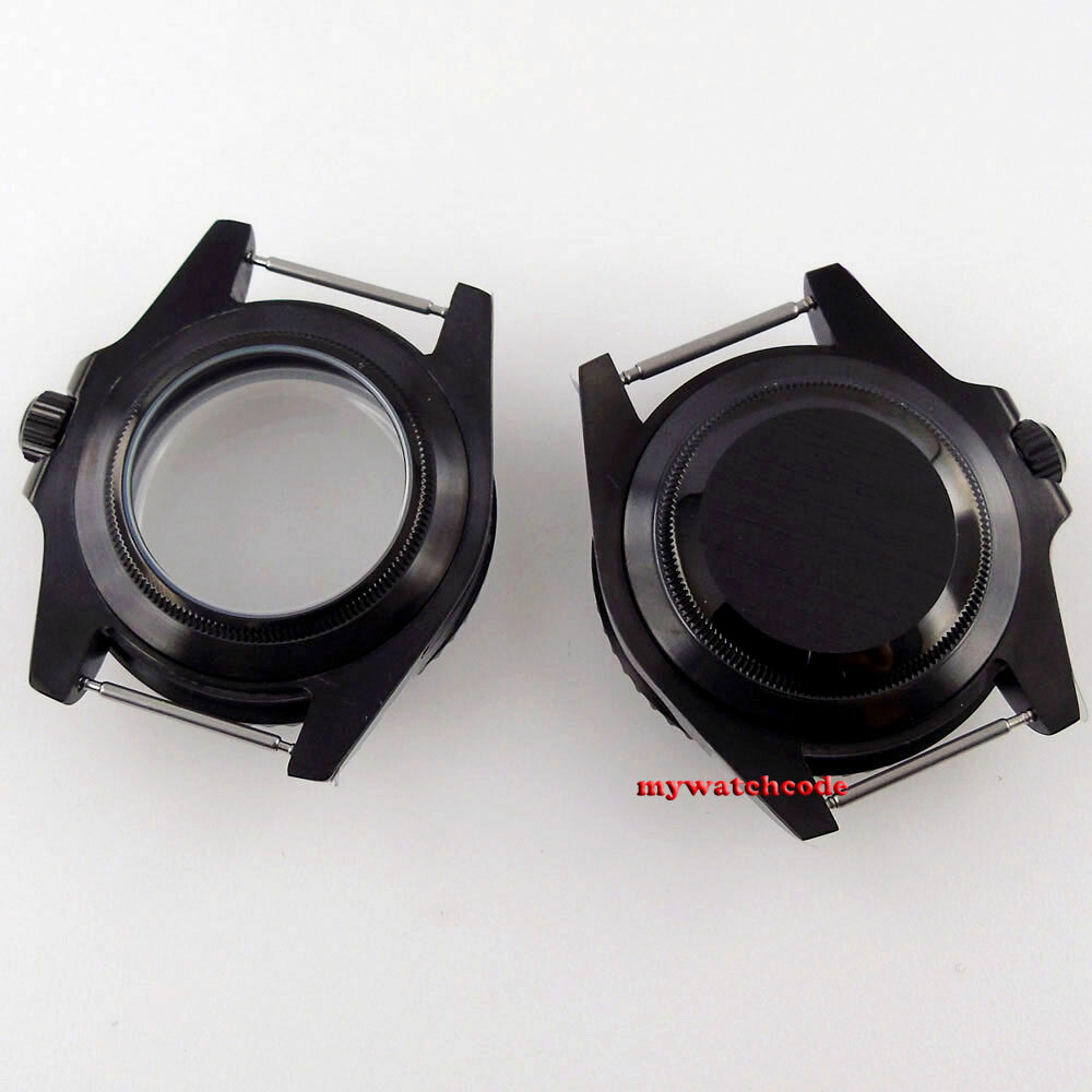 40mm Ceramic Bezel Sapphire Glass Chapter Ring Watch Case Fit for NH35 NH36 2824