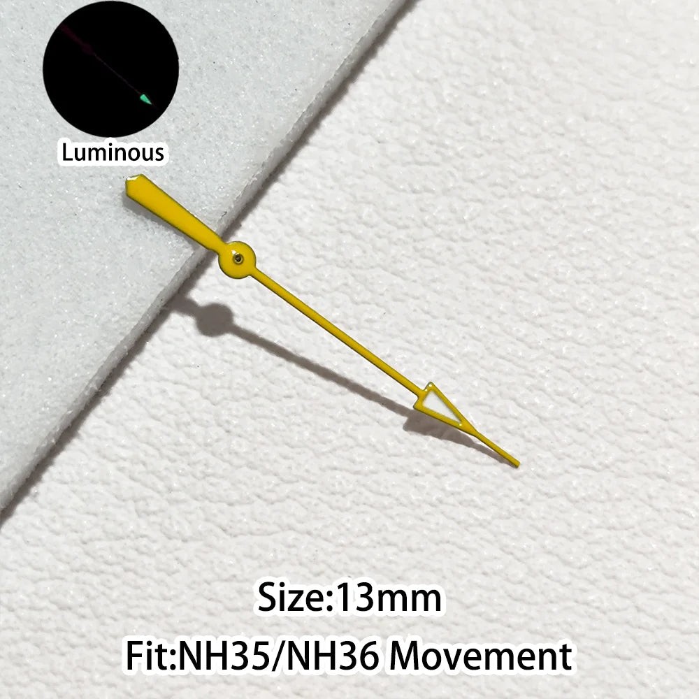 Personalized Second Hand Green/Blue Green Luminous Watch Hands Fit NH35 NH36